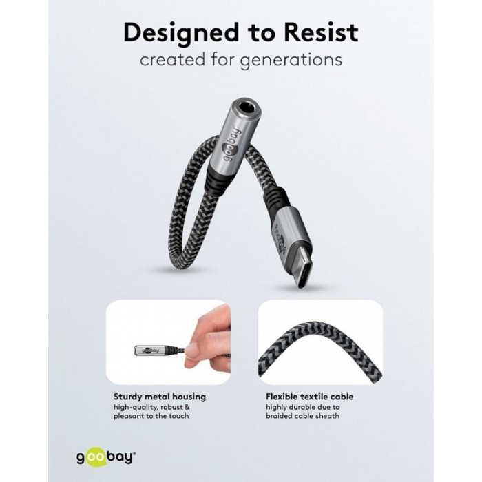 Goobay Καλώδιο Αντάπτορας USB-C σε 3.5mm AUX 0.15m Goobay Καλώδιο Αντάπτορας USB-C σε 3.5mm AUX 0.15m