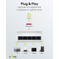 Goobay Gigabit Ethernet Switch 5 Θυρών 64563 Λευκό Goobay Gigabit Ethernet Switch 5 Θυρών 64563 Λευκό