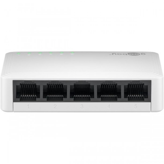 Goobay Gigabit Ethernet Switch 5 Θυρών 64563 Λευκό Goobay Gigabit Ethernet Switch 5 Θυρών 64563 Λευκό
