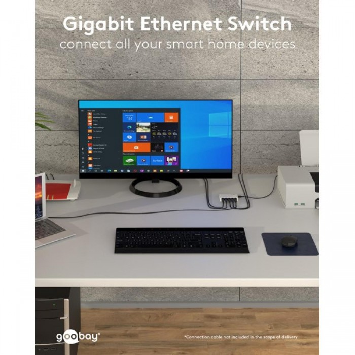 Goobay Gigabit Ethernet Switch 5 Θυρών 64563 Λευκό Goobay Gigabit Ethernet Switch 5 Θυρών 64563 Λευκό
