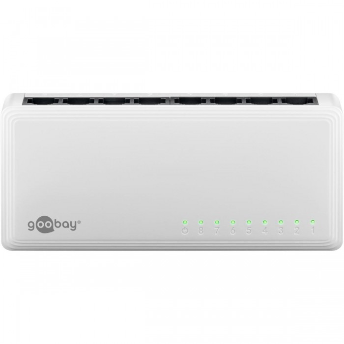 Goobay Gigabit Ethernet Switch 8 Θυρών 64564 Λευκό Goobay Gigabit Ethernet Switch 8 Θυρών 64564 Λευκό