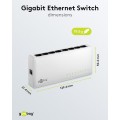 Goobay Gigabit Ethernet Switch 8 Θυρών 64564 Λευκό Goobay Gigabit Ethernet Switch 8 Θυρών 64564 Λευκό