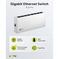 Goobay Gigabit Ethernet Switch 8 Θυρών 64564 Λευκό Goobay Gigabit Ethernet Switch 8 Θυρών 64564 Λευκό