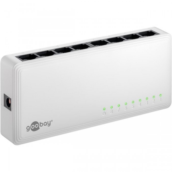 Goobay Gigabit Ethernet Switch 8 Θυρών 64564 Λευκό Goobay Gigabit Ethernet Switch 8 Θυρών 64564 Λευκό