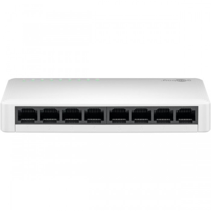 Goobay Gigabit Ethernet Switch 8 Θυρών 64564 Λευκό Goobay Gigabit Ethernet Switch 8 Θυρών 64564 Λευκό