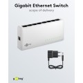 Goobay Gigabit Ethernet Switch 8 Θυρών 64564 Λευκό Goobay Gigabit Ethernet Switch 8 Θυρών 64564 Λευκό