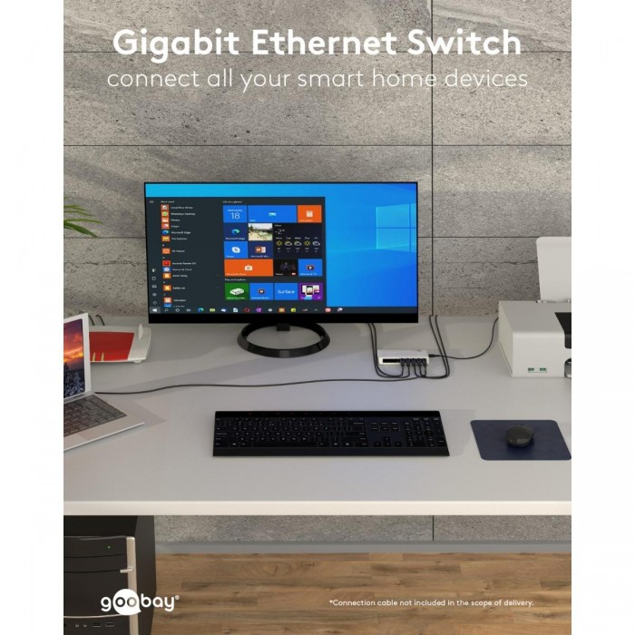Goobay Gigabit Ethernet Switch 8 Θυρών 64564 Λευκό Goobay Gigabit Ethernet Switch 8 Θυρών 64564 Λευκό