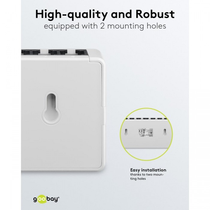 Goobay Gigabit Ethernet Switch 8 Θυρών 64564 Λευκό Goobay Gigabit Ethernet Switch 8 Θυρών 64564 Λευκό