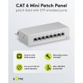 Goobay CAT 6 Patch Panel 8 Θυρών STP Mini/Desktop 93047 Γκρι Goobay CAT 6 Patch Panel 8 Θυρών STP Mini/Desktop 93047 Γκρι