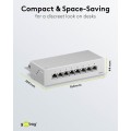 Goobay CAT 6 Patch Panel 8 Θυρών STP Mini/Desktop 93047 Γκρι Goobay CAT 6 Patch Panel 8 Θυρών STP Mini/Desktop 93047 Γκρι