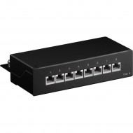 Goobay CAT 6 Patch Panel 8 Θυρών Mini/Desktop 96105 Μαύρο Goobay CAT 6 Patch Panel 8 Θυρών Mini/Desktop 96105 Μαύρο