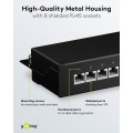 Goobay CAT 6 Patch Panel 8 Θυρών Mini/Desktop 96105 Μαύρο Goobay CAT 6 Patch Panel 8 Θυρών Mini/Desktop 96105 Μαύρο