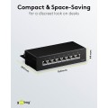 Goobay CAT 6 Patch Panel 8 Θυρών Mini/Desktop 96105 Μαύρο Goobay CAT 6 Patch Panel 8 Θυρών Mini/Desktop 96105 Μαύρο