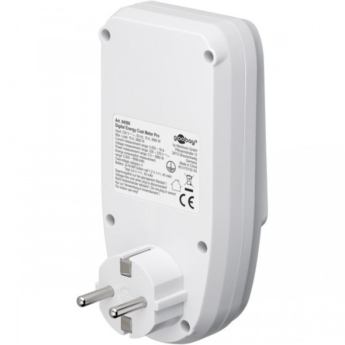 Goobay Ψηφιακός Μετρητής Κόστους Ενέργειας Pro (64590) Goobay Ψηφιακός Μετρητής Κόστους Ενέργειας Pro (64590)