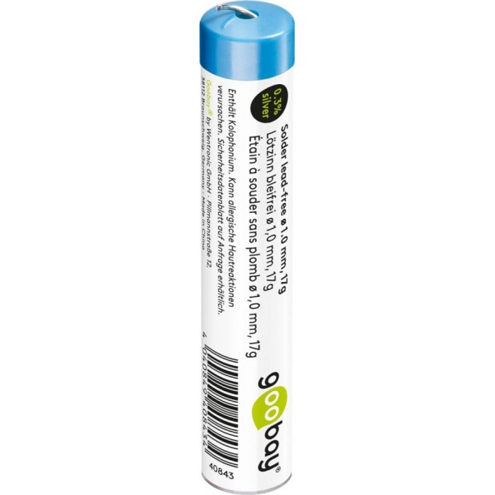 Goobay Σωληνάριο Κόλλησης Χωρίς Μόλυβδο 1.0mm 17g