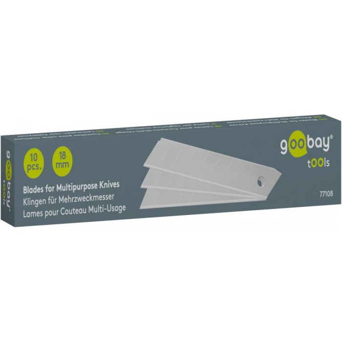 Goobay Ανταλλακτικές Λάμες για Κοπίδια 18mm 77105 10 τμχ