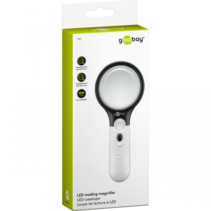 Goobay 41255 LED Μεγεθυντικός Φακός για Διάβασμα Λευκός Goobay 41255 LED Μεγεθυντικός Φακός για Διάβασμα Λευκός