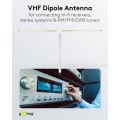 Goobay Κεραία Ραδιοφώνου για DAB/FM/AM 1,75μ Λευκό