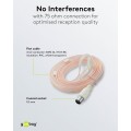 Goobay Κεραία Ραδιοφώνου για DAB/FM/AM 1,75μ Λευκό