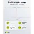 Goobay Κεραία Ραδιοφώνου για DAB/FM/AM 1,75μ Λευκό