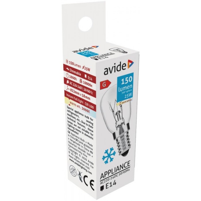 Avide Λάμπα Ψυγείου 25W E14 Avide Λάμπα Ψυγείου 25W E14
