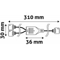 Avide LED Ταινία 12V RGB+W Διπλής Κατεύθυνσης Σύνδεση 30cm Avide LED Ταινία 12V RGB+W Διπλής Κατεύθυνσης Σύνδεση 30cm