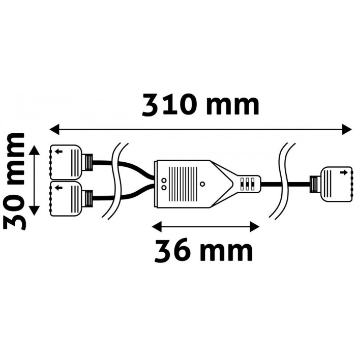 Avide LED Ταινία 12V RGB+W Διπλής Κατεύθυνσης Σύνδεση 30cm Avide LED Ταινία 12V RGB+W Διπλής Κατεύθυνσης Σύνδεση 30cm