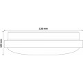 Avide LED Μοντέρνα Πλαφονιέρα Οροφής Pandora (Αλουμίνιο) 18W 330*100mm Λευκό 4000K Avide LED Μοντέρνα Πλαφονιέρα Οροφής Pandora (Αλουμίνιο) 18W 330*100mm Λευκό 4000K