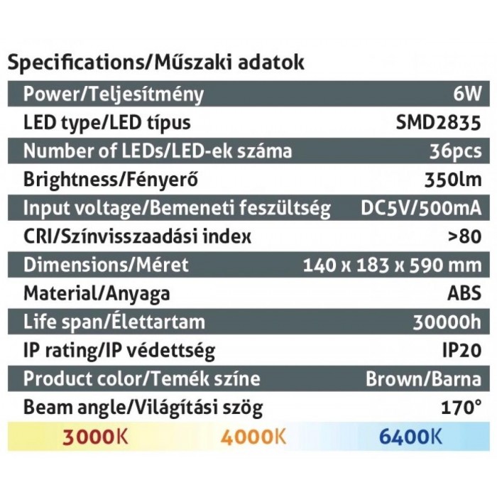 Avide LED Φωτιστικό Γραφείου Δερμάτινο με Ημερολόγιο Καφέ 6W Avide LED Φωτιστικό Γραφείου Δερμάτινο με Ημερολόγιο Καφέ 6W