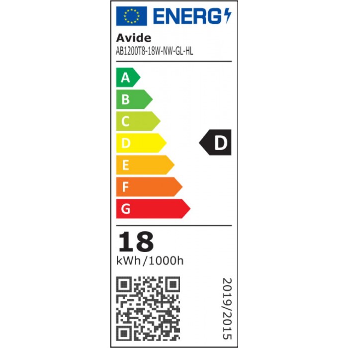 Avide LED Τύπου Φθορίου 18W G13 1200mm NW 4000K HL 150lm/W (25τμχ)