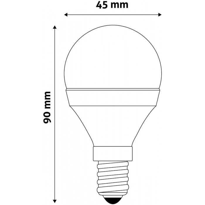 Avide LED Σφαιρική 7W E14 Θερμό 3000K Value Avide LED Σφαιρική 7W E14 Θερμό 3000K Value