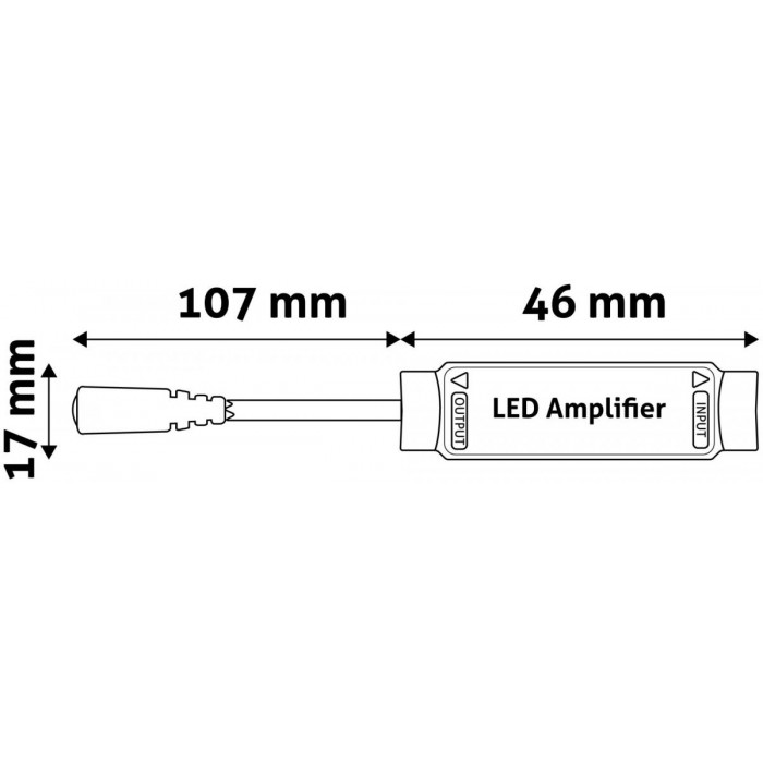 Avide LED Ταινία 12V 192W RGB+W Μίνι Ενισχυτής Avide LED Ταινία 12V 192W RGB+W Μίνι Ενισχυτής