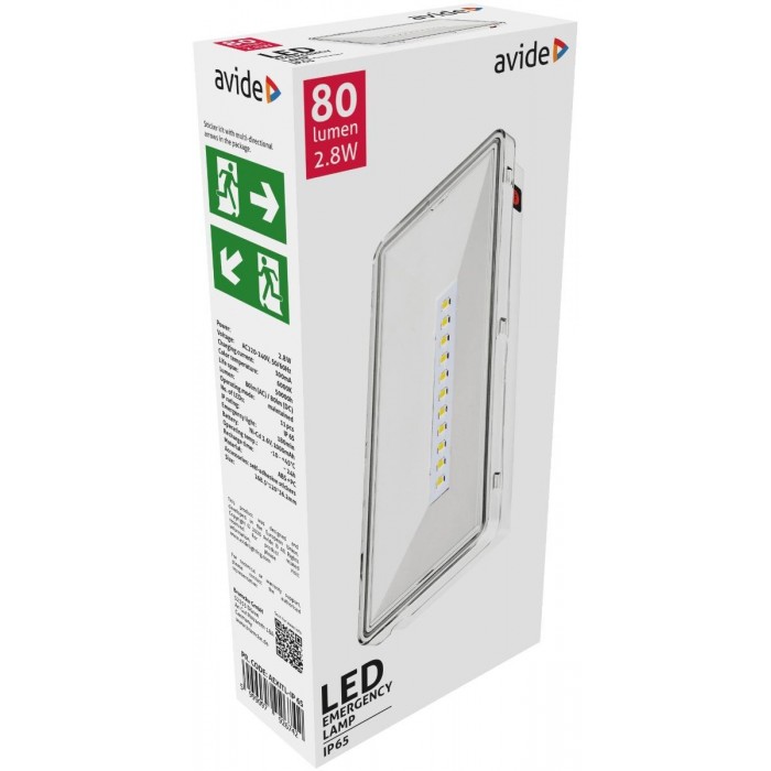 Avide Φωτιστικό Ασφαλείας IP65 Αδιάβροχο Avide Φωτιστικό Ασφαλείας IP65 Αδιάβροχο