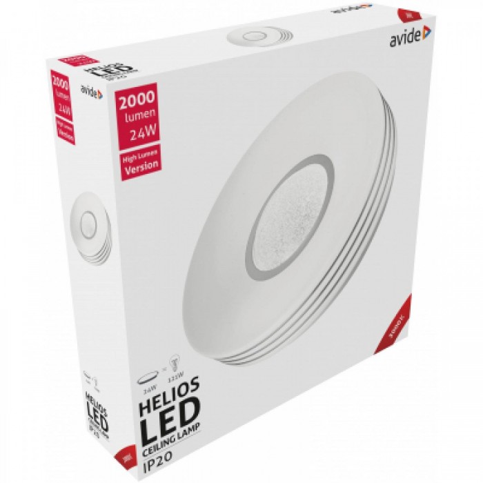 Avide LED Μοντέρνα Πλαφονιέρα Οροφής Helios 24W 380*95.0mm Θερμό 3000K Avide LED Μοντέρνα Πλαφονιέρα Οροφής Helios 24W 380*95.0mm Θερμό 3000K