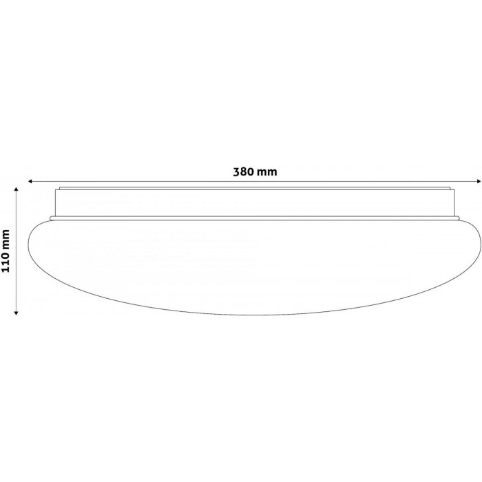 Avide LED Μοντέρνα Πλαφονιέρα Οροφής Stella (Starry) 24W 380*110.0mm Ψυχρό 6400Κ