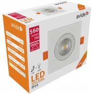 Avide LED Χωνευτό Σπότ 38° Τετράγωνο 7W Λευκό 4000K Avide LED Χωνευτό Σπότ 38° Τετράγωνο 7W Λευκό 4000K