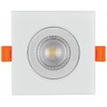 Avide LED Χωνευτό Σπότ 38° Τετράγωνο 7W Λευκό 4000K