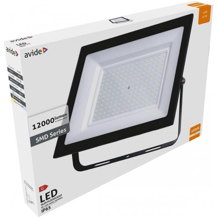Avide LED Προβολέας Slim SMD 150W Λευκό 4000K Avide LED Προβολέας Slim SMD 150W Λευκό 4000K