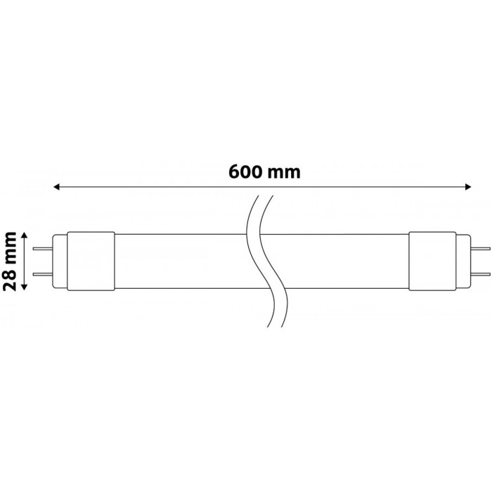 Avide LED Τύπου Φθορίου 9W G13 600mm Θερμό 3000K