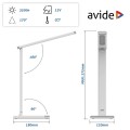 Avide LED Φωτιστικό Γραφείου Scott Άσπρο12W