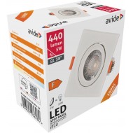 Avide LED Χωνευτό Σπότ 38° Τετράγωνο 5W Λευκό 4000K Avide LED Χωνευτό Σπότ 38° Τετράγωνο 5W Λευκό 4000K