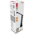Avide LED Φωτιστικό Γραφείου Δερμάτινο Hugo Μαύρο 6W με Ημερολόγιο