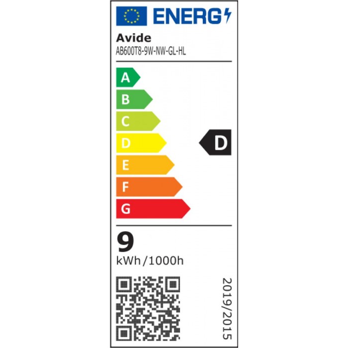 Avide LED Τύπου Φθορίου 9W G13 600mm NW 4000K HL 150lm/W (25τμχ)