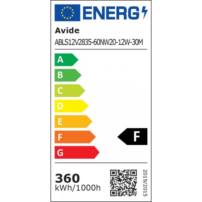 Avide Ταινία LED 12V 12W 4000K IP20 30m Avide Ταινία LED 12V 12W 4000K IP20 30m