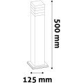 Avide Εξωτερικό Φωτιστικό Κήπου Jolla LED 2W Θερμό 500mm IP44 Σατέν Νίκελ