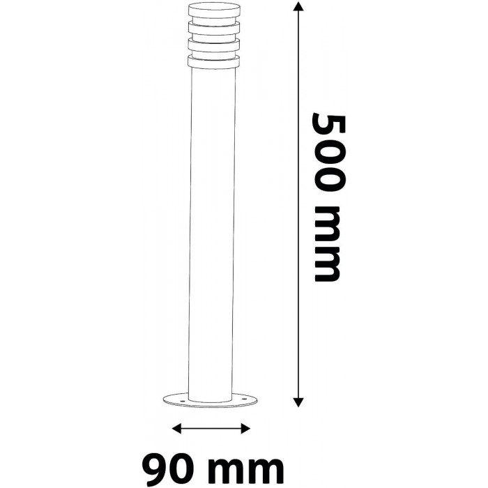 Avide Εξωτερικό Φωτιστικό Κήπου Sunset LED 1.5W NW 500mm IP44 Σατέν Νίκελ
