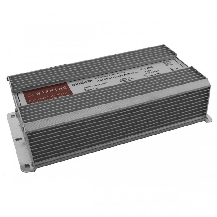 Avide Τροφοδοτικό ΤαινιώνLED 24V 250W IP67 Slim