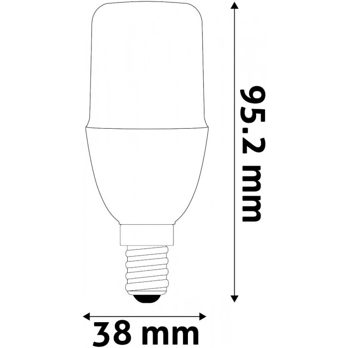 Avide LED Bright Stick Bulb T37 7W E14 Θερμό 3000K Avide LED Bright Stick Bulb T37 7W E14 Θερμό 3000K