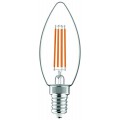 Avide LED Filament Κερί 4.9W E14 Θερμό 2700K Super Υψηλής Φωτεινότητας Avide LED Filament Κερί 4.9W E14 Θερμό 2700K Super Υψηλής Φωτεινότητας