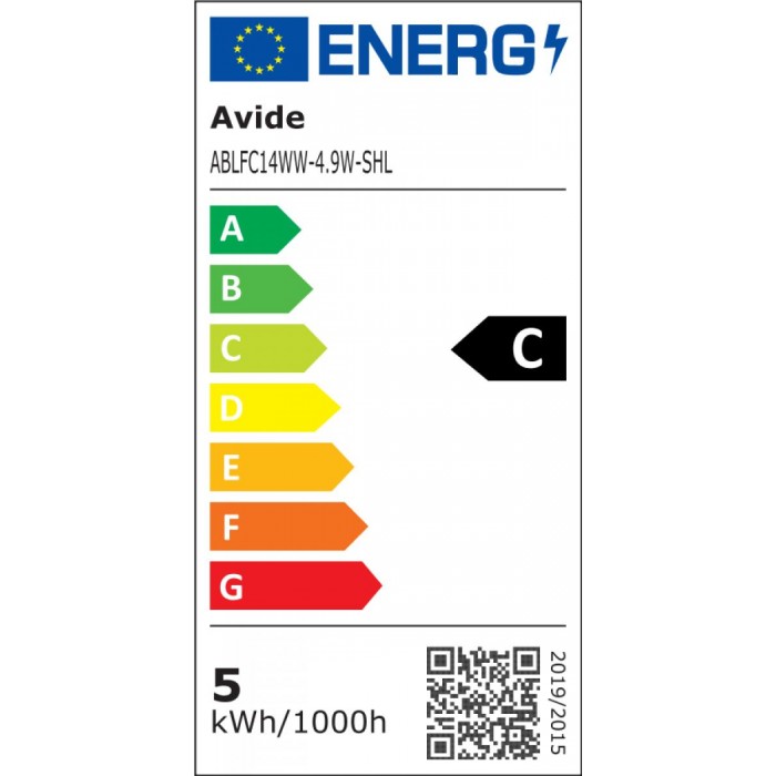Avide LED Filament Κερί 4.9W E14 Θερμό 2700K Super Υψηλής Φωτεινότητας Avide LED Filament Κερί 4.9W E14 Θερμό 2700K Super Υψηλής Φωτεινότητας